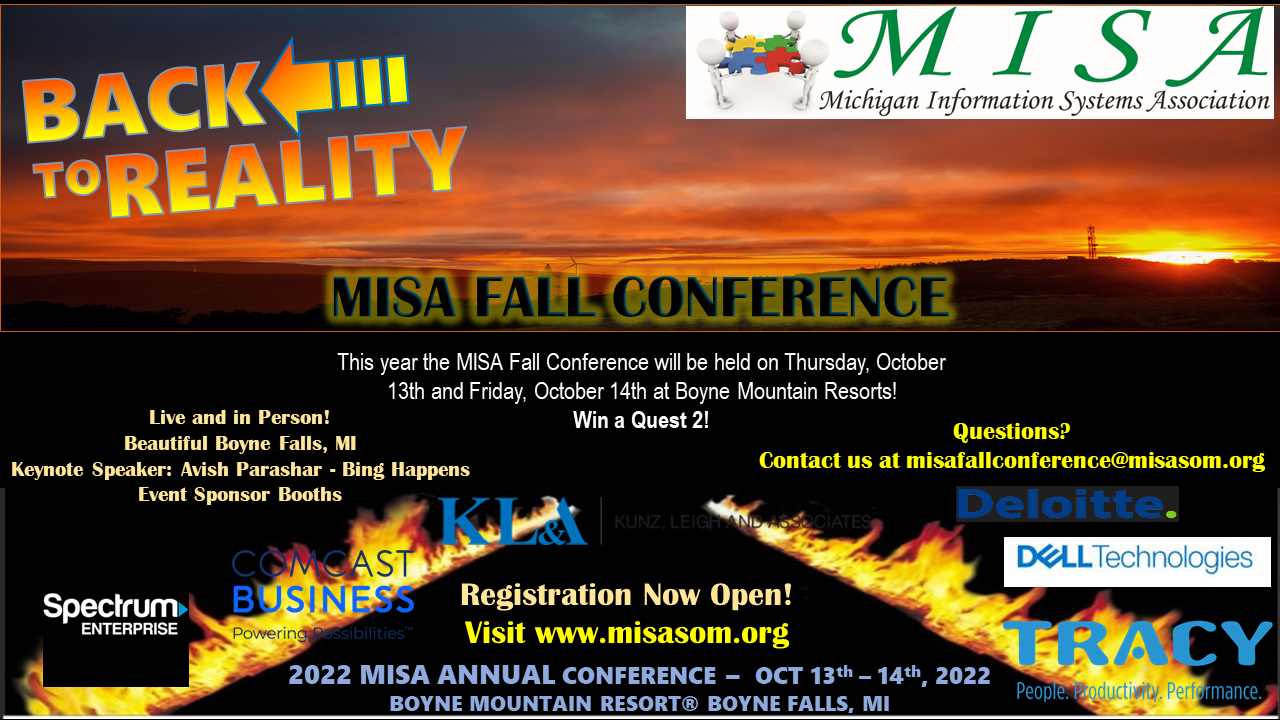 Fall Conference Michigan Information Systems Association